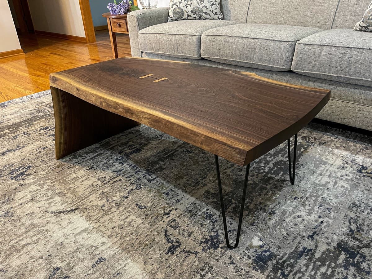 Waterfall table - top view