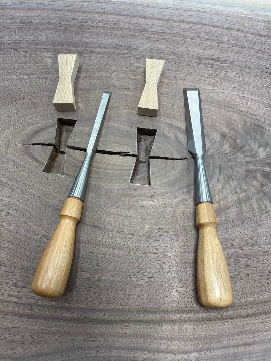 Waterfall table - finish detail