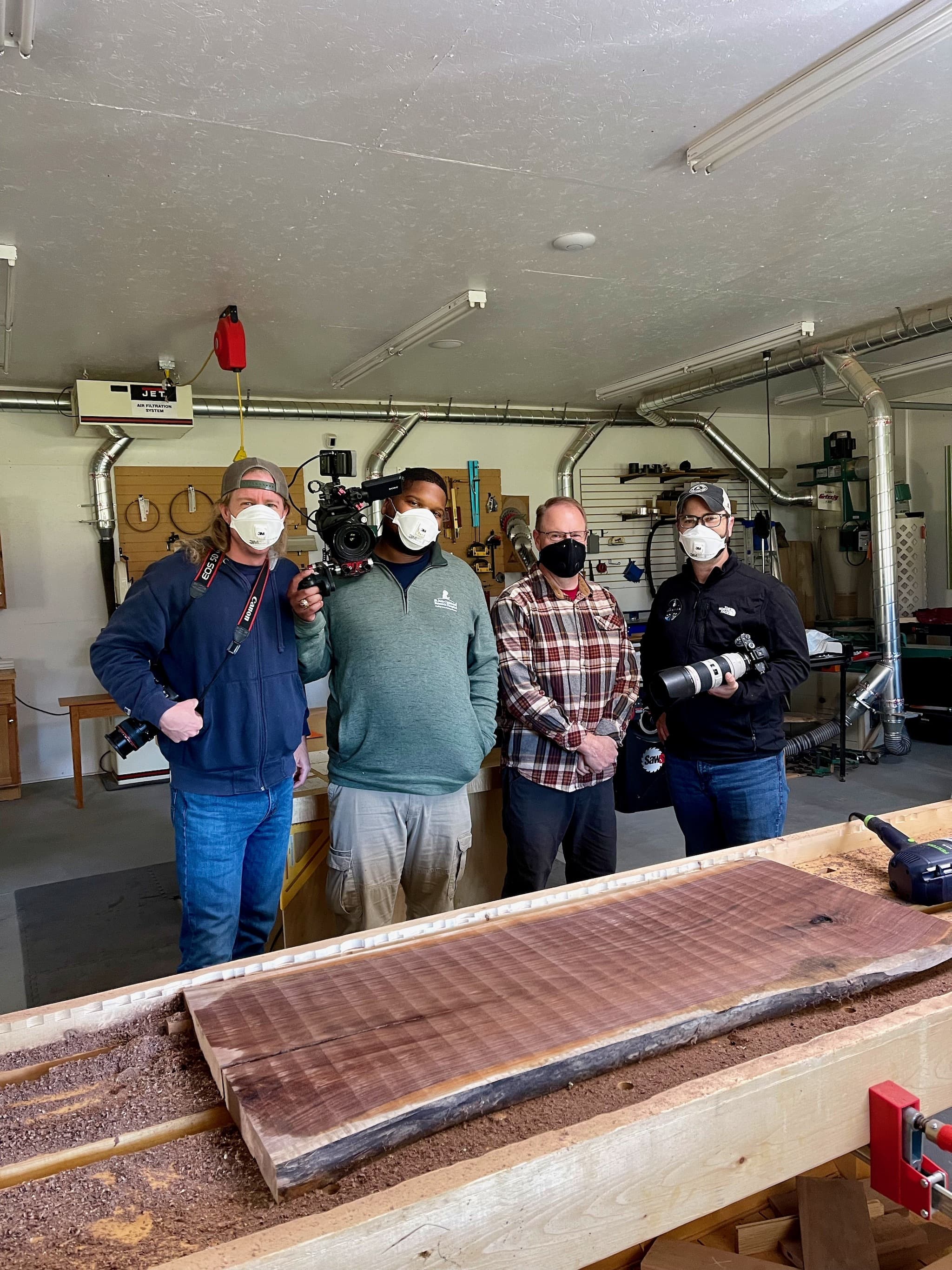 Console table - finish detail