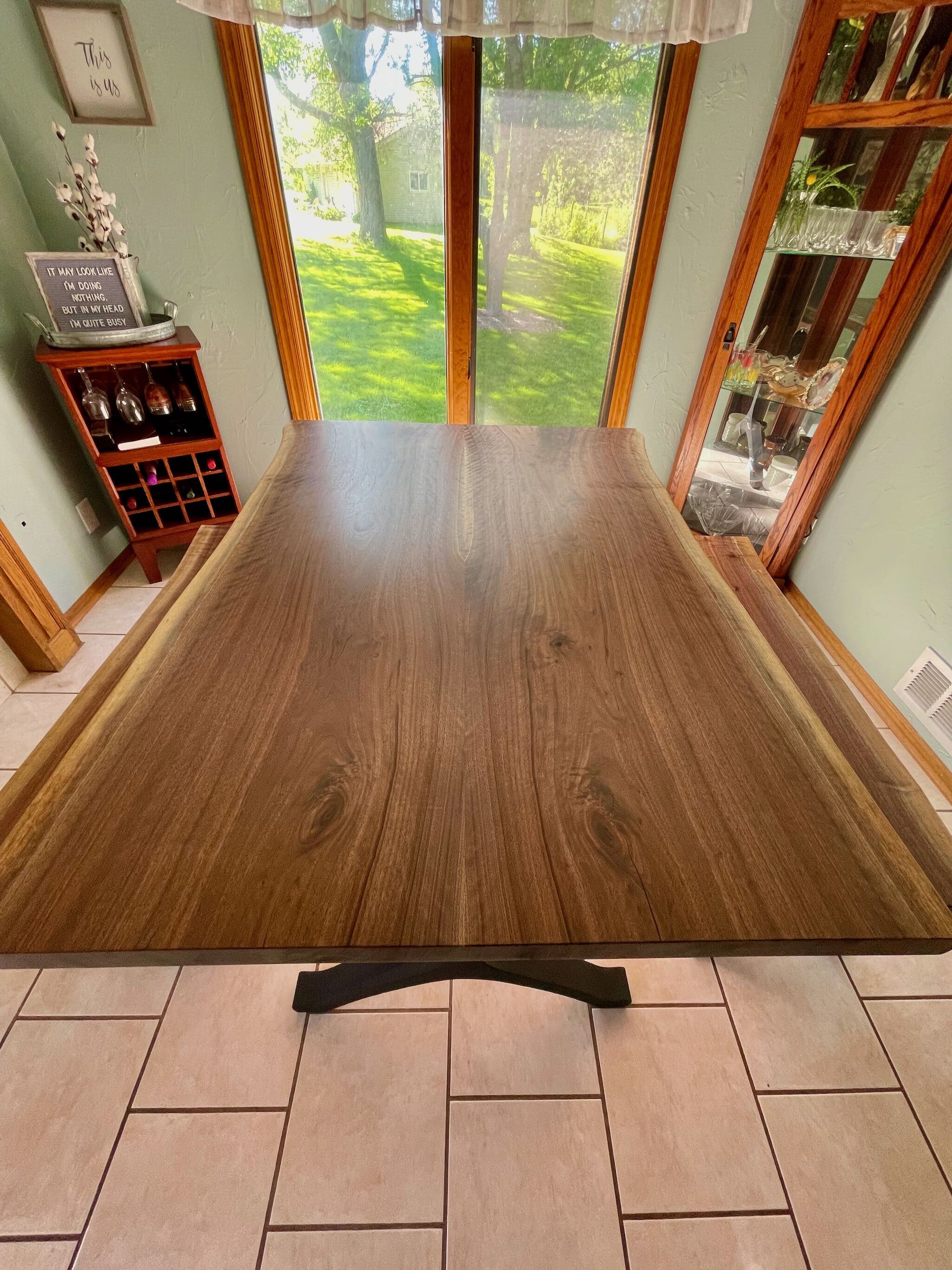 Dining table - overhead view