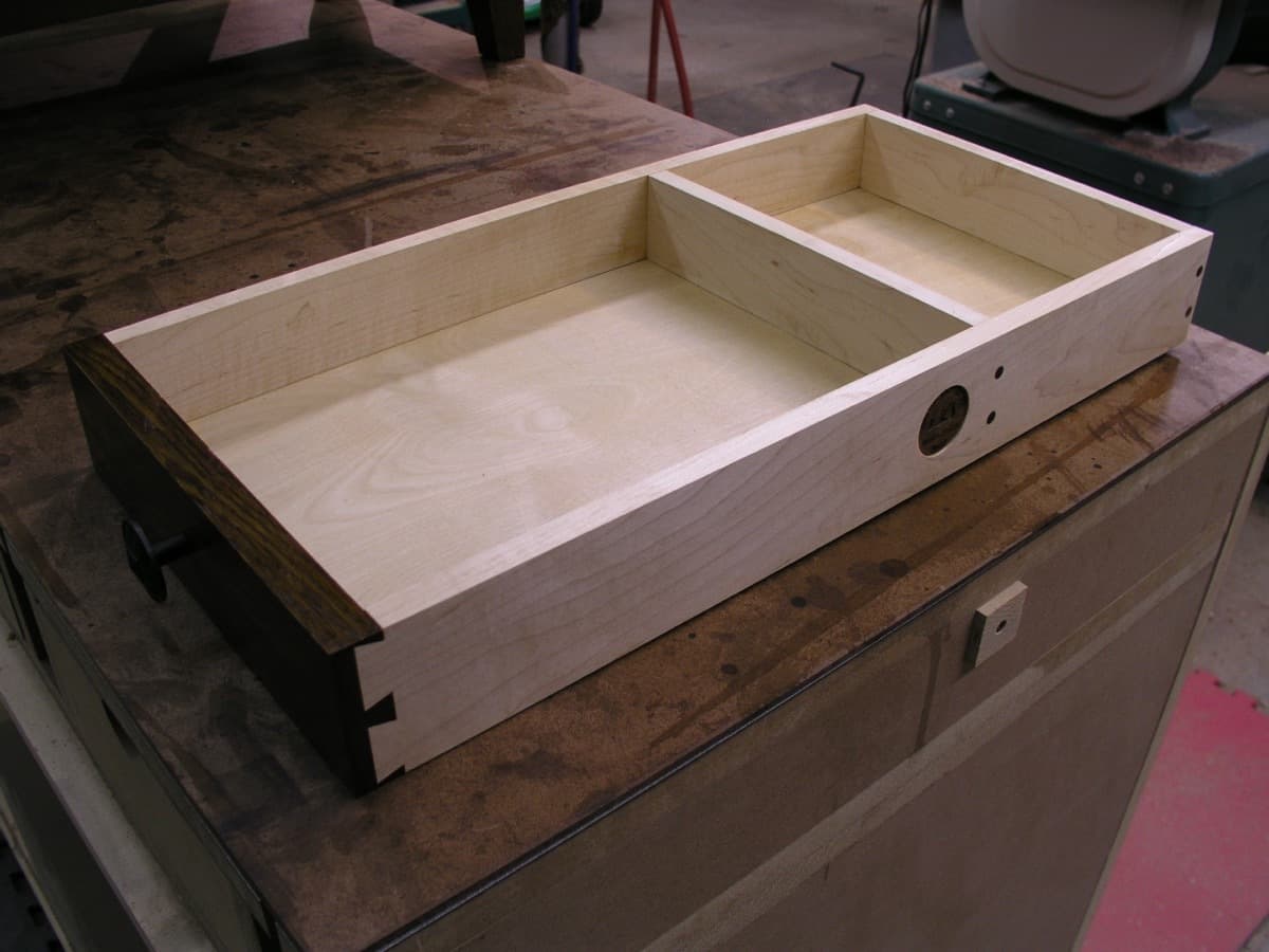 Mission end tables - side view