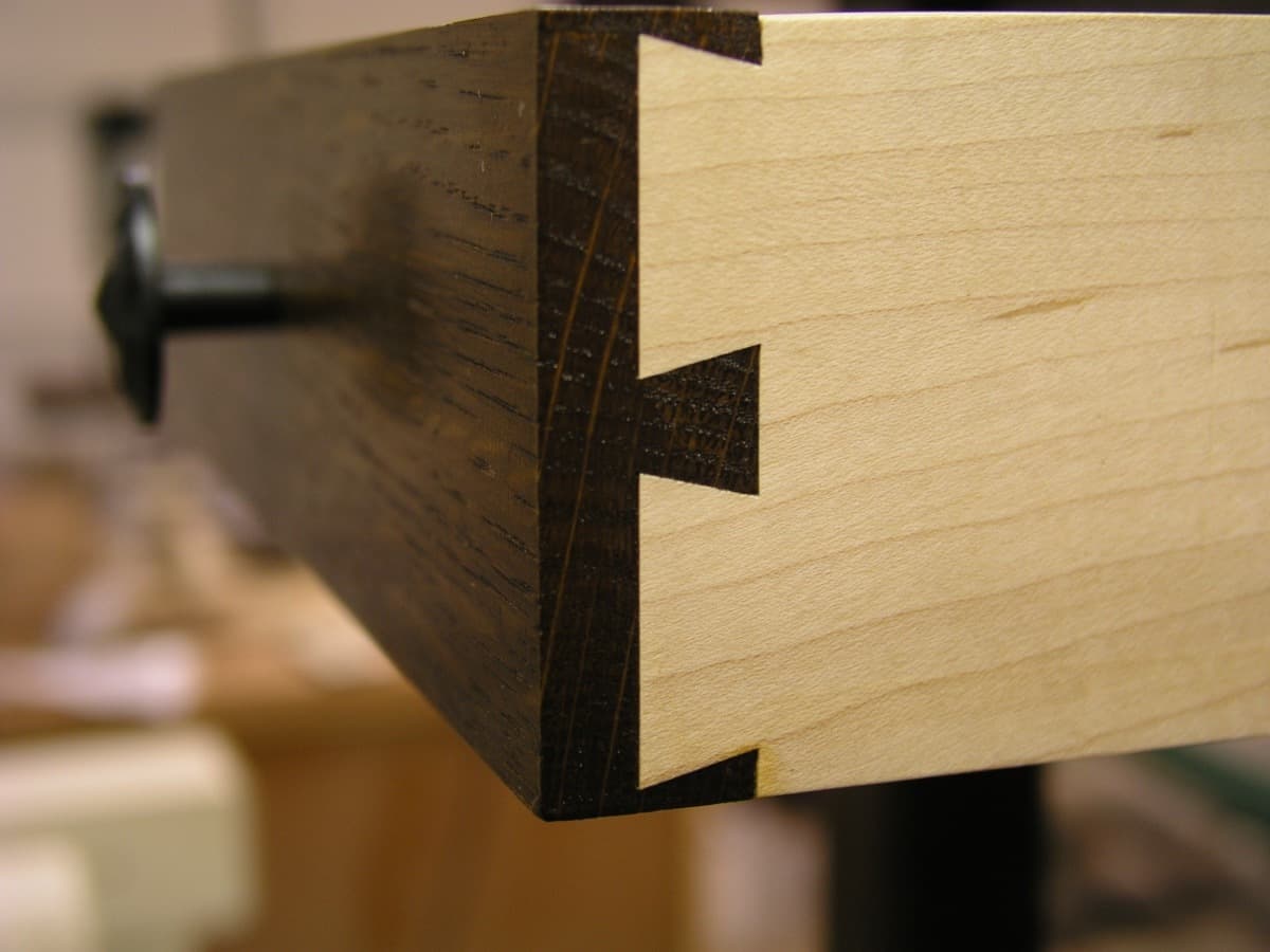 Mission end tables - joinery detail