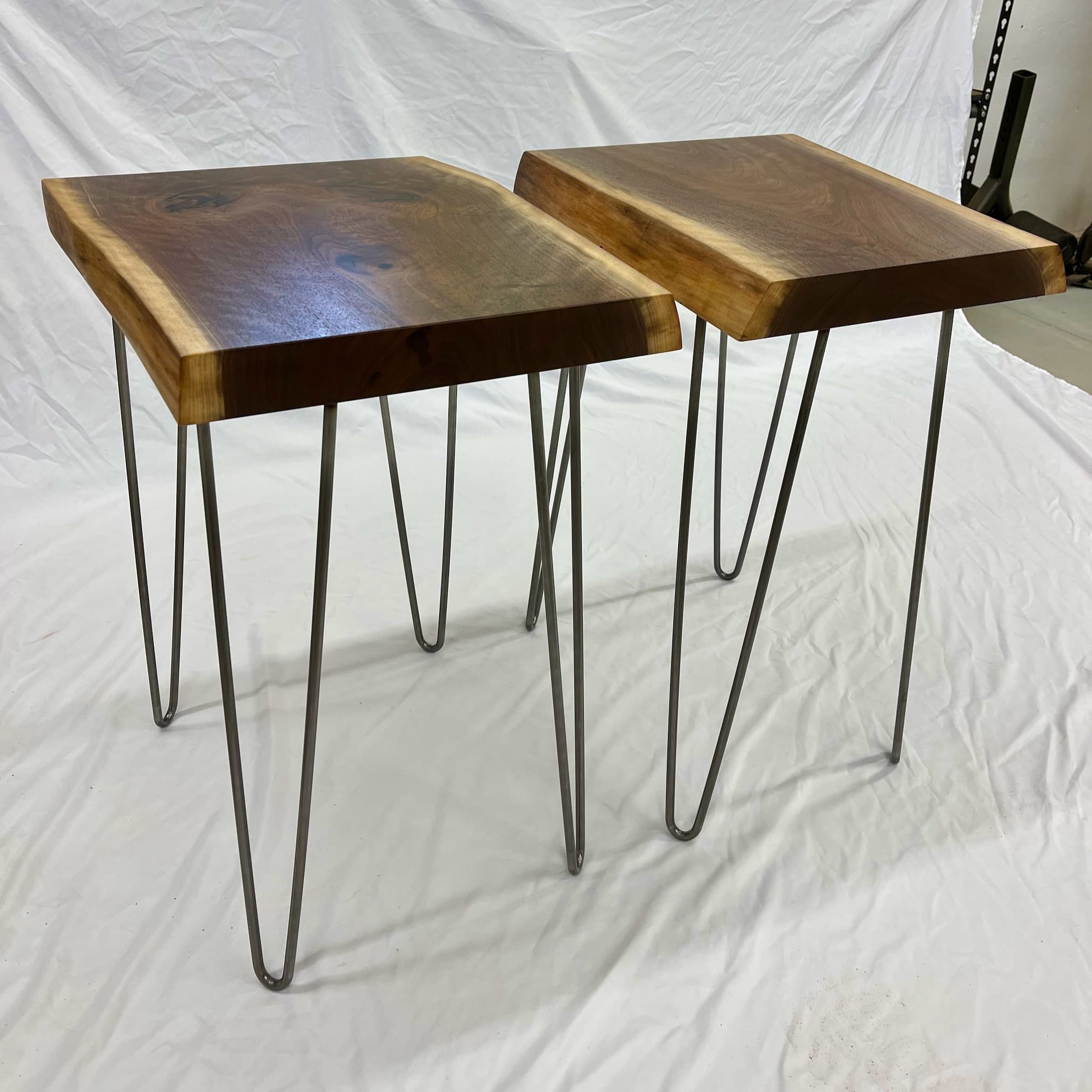End tables - front view