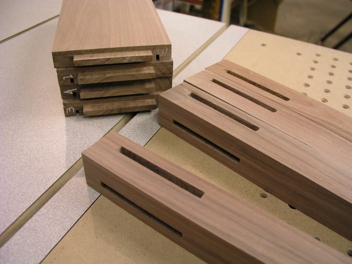 Mortise and tenon assembly components