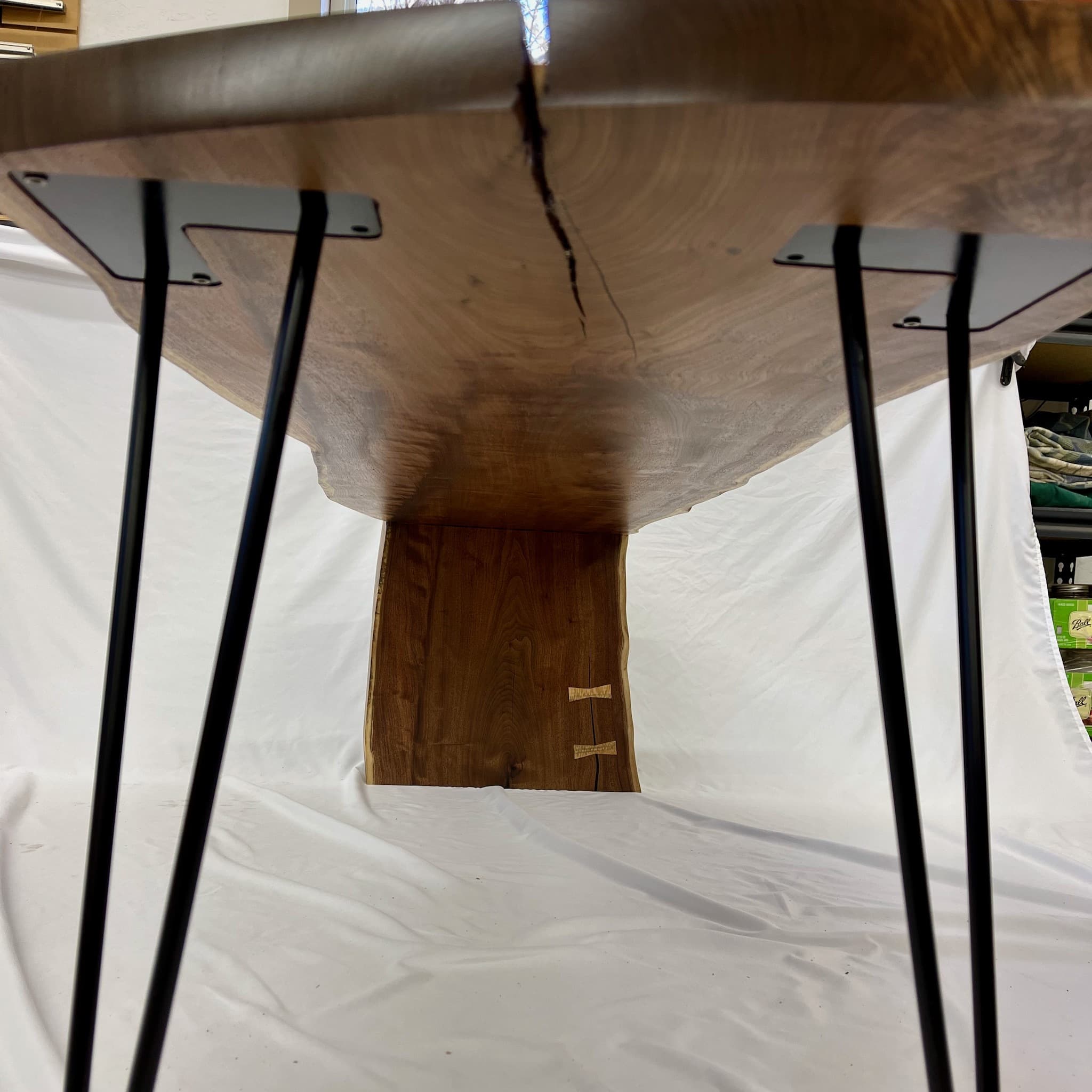 Waterfall table - angle view